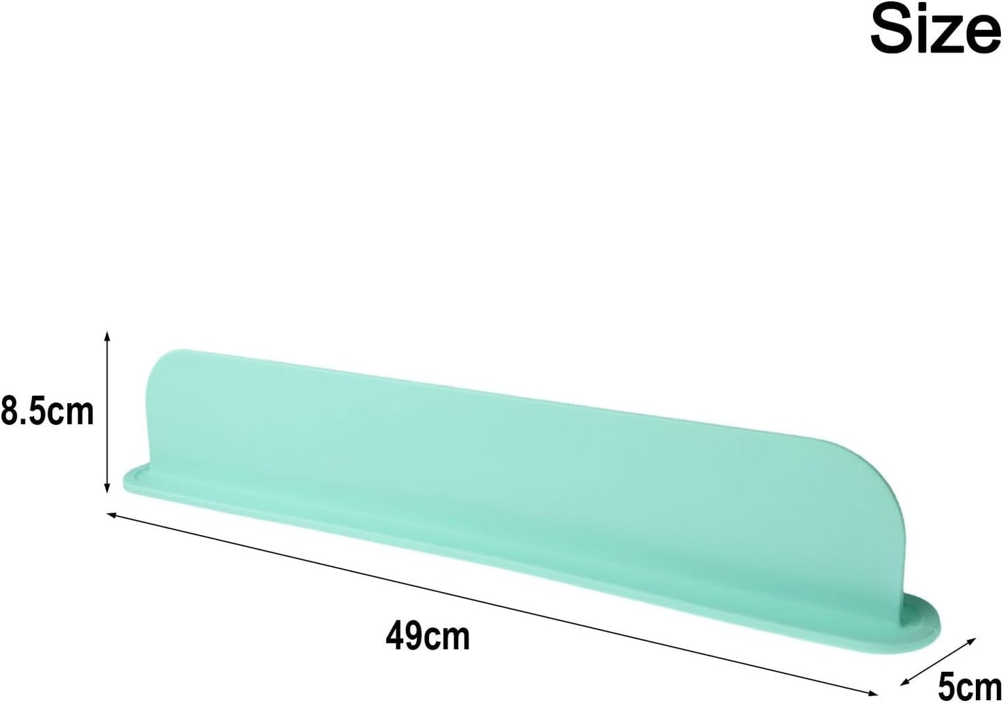 Kitchen Sink Splash Guard Silicone Sink Water Splash Guard Splatter Baffle Board With Sponge Holder For Home Countertop Protector(mint green)
