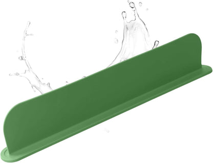 Kitchen Sink Splash Guard Silicone Sink Water Splash Guard Splatter Baffle Board With Sponge Holder For Home Countertop Protector(mint green)