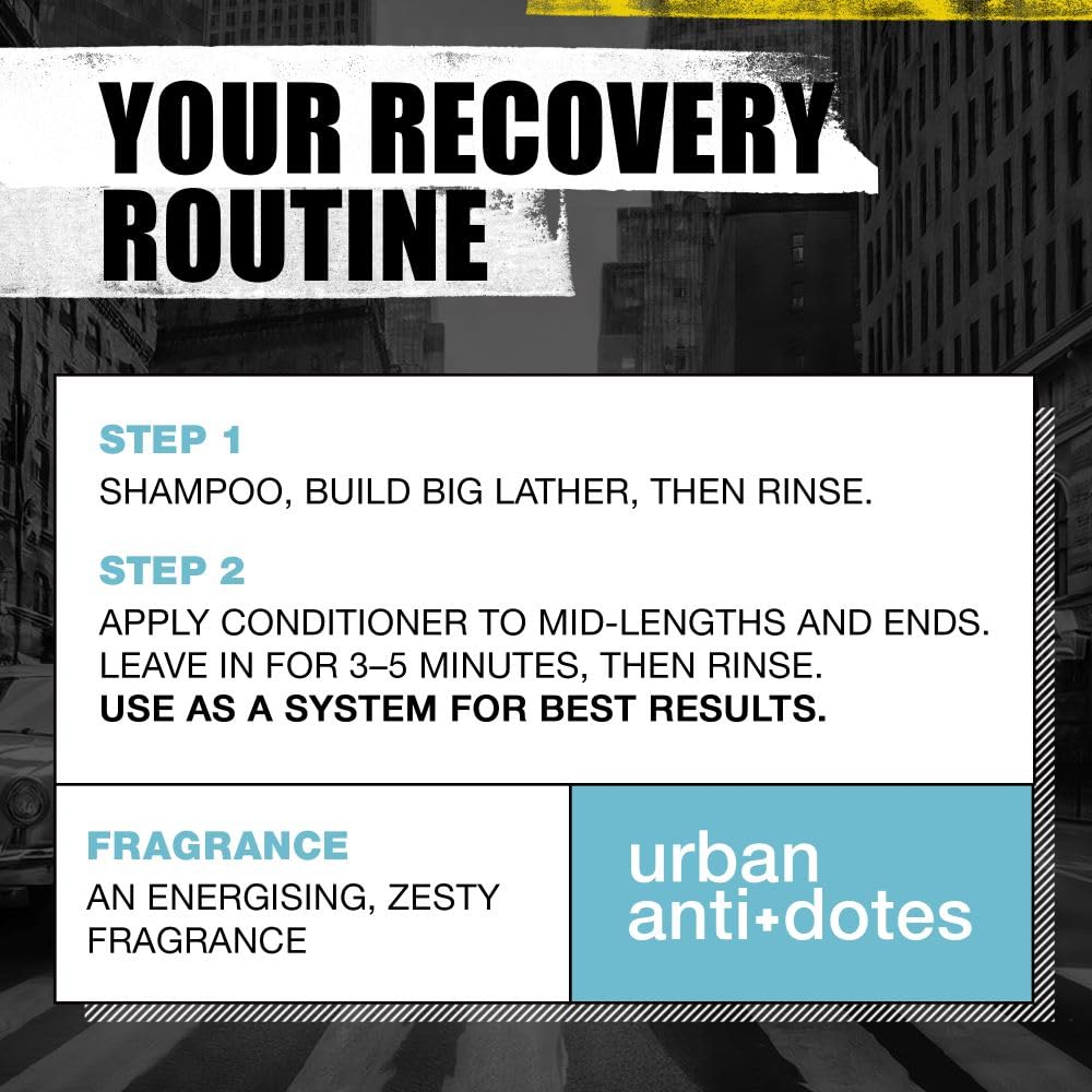 Bed Head by TIGI 750ml Recovery Shampoo and Conditioner Set - Deep Moisture, Salon-Pro, Shampoo and Conditioner for Dry, Heat Damaged Hair to Control Frizz, Unisex Colour Protection Hair Treatment