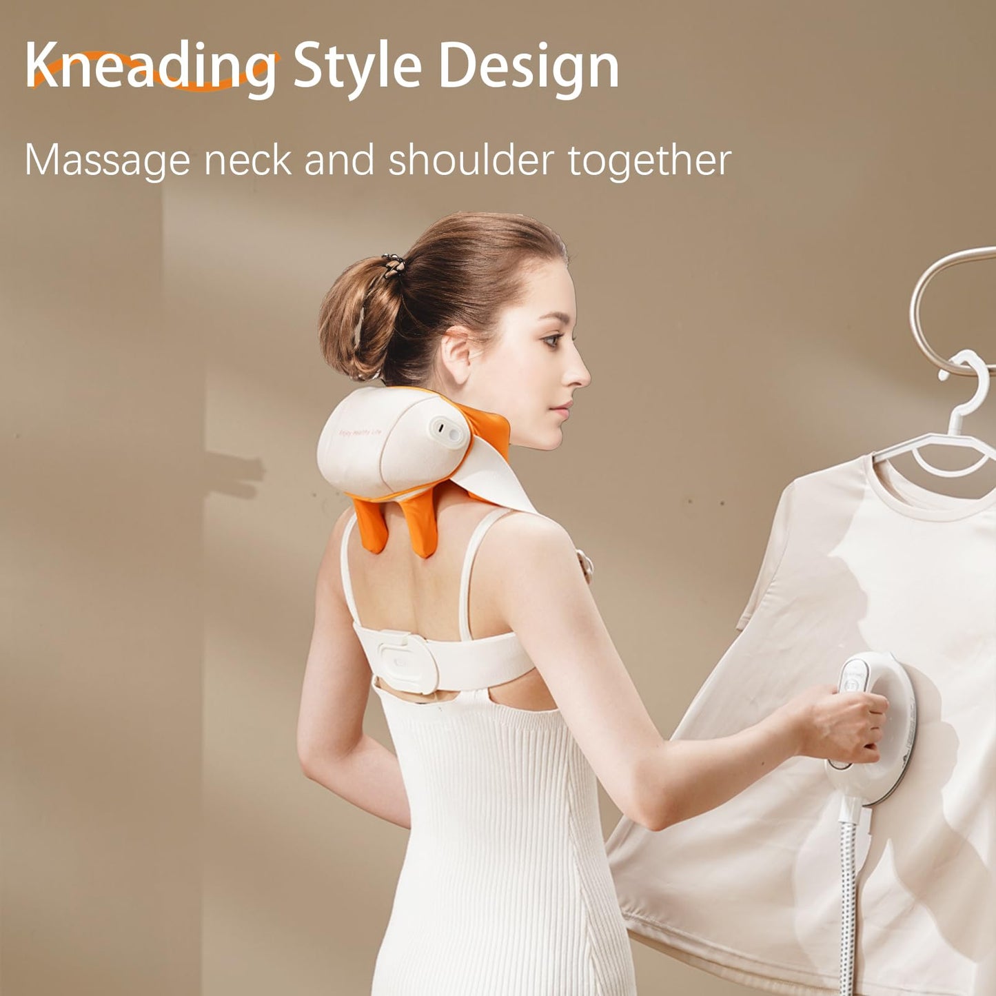 Neck and Shoulder Massager,Portable Shiatsu Back Massage Hand-Shaped Deep Tissue 4D Kneading Massager with Heat for Pain Relief and Muscle Relax,Christmas Gifts for Women Men,(Green)