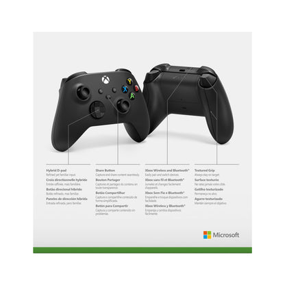 Xbox Wireless Controller – Carbon Black Series X|S, One, and Windows Devices