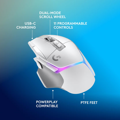 Logitech G502 HERO High Performance Wired Gaming Mouse, HERO 25K Sensor, 25,600 DPI, RGB, Adjustable Weights, 11 Programmable Buttons, On-Board Memory, PC/Mac - Black