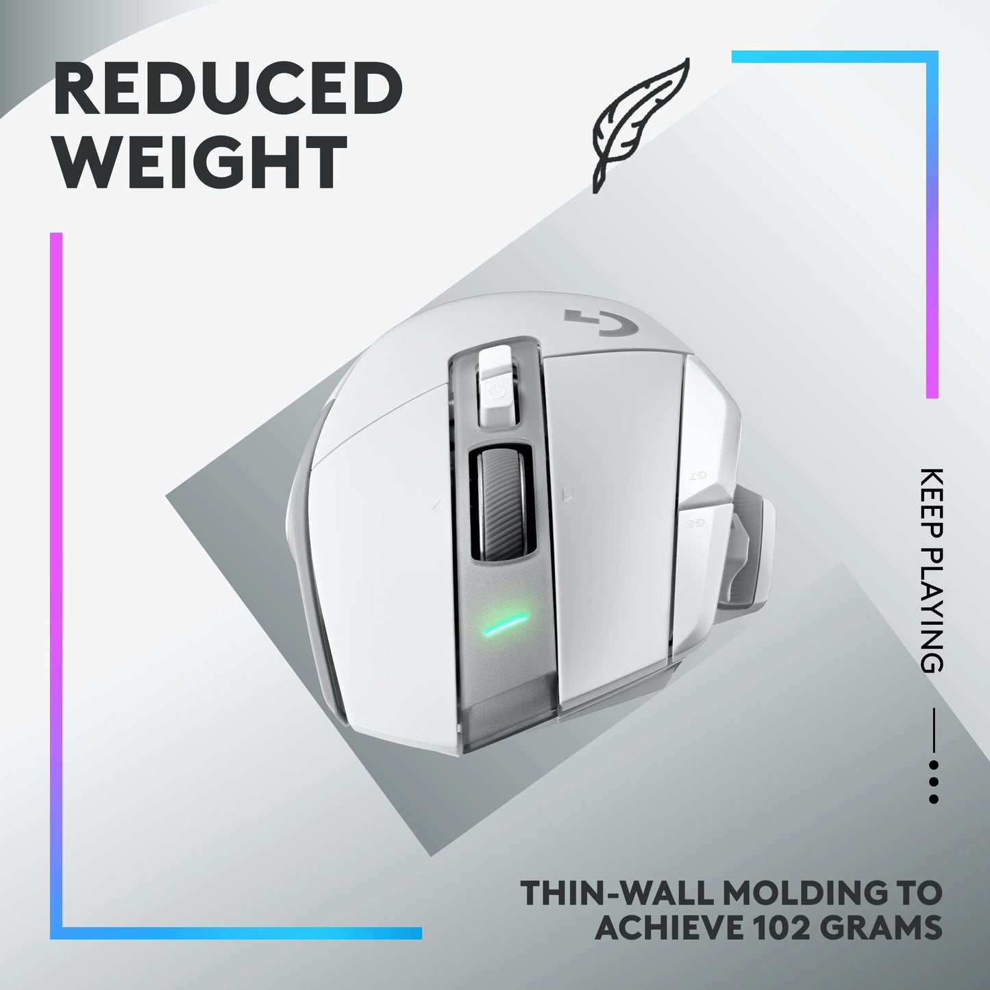 Logitech G502 HERO High Performance Wired Gaming Mouse, HERO 25K Sensor, 25,600 DPI, RGB, Adjustable Weights, 11 Programmable Buttons, On-Board Memory, PC/Mac - Black