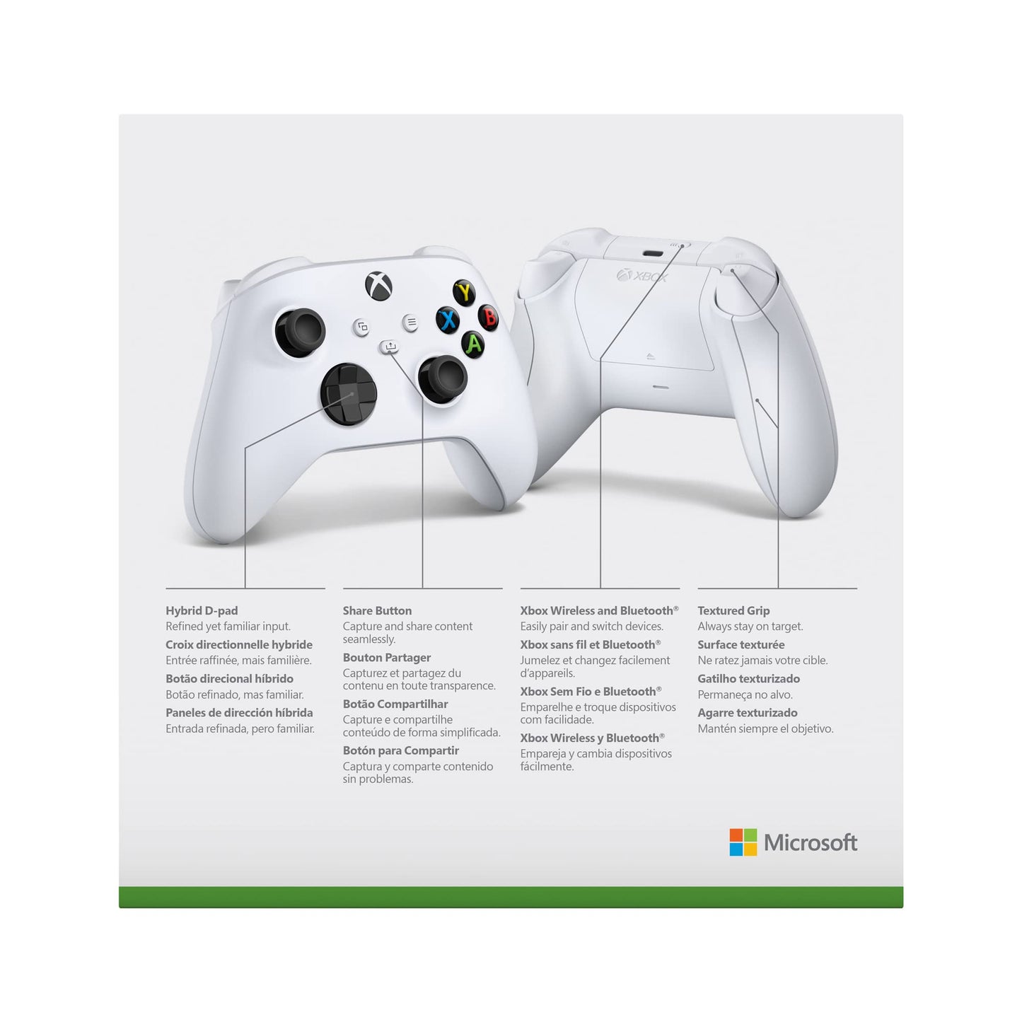 Xbox Wireless Controller – Carbon Black Series X|S, One, and Windows Devices