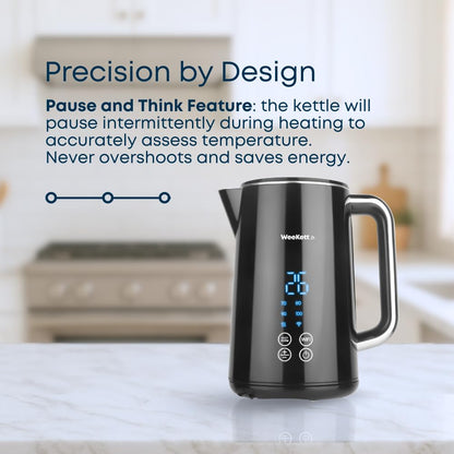 Alexa Smart Kettle, 1.7L - Smart Home Voice Control - Temperature Control with Cool Touch, LED Display & Keep Warm Function - 3000w Energy Efficient & BPA Free - Black