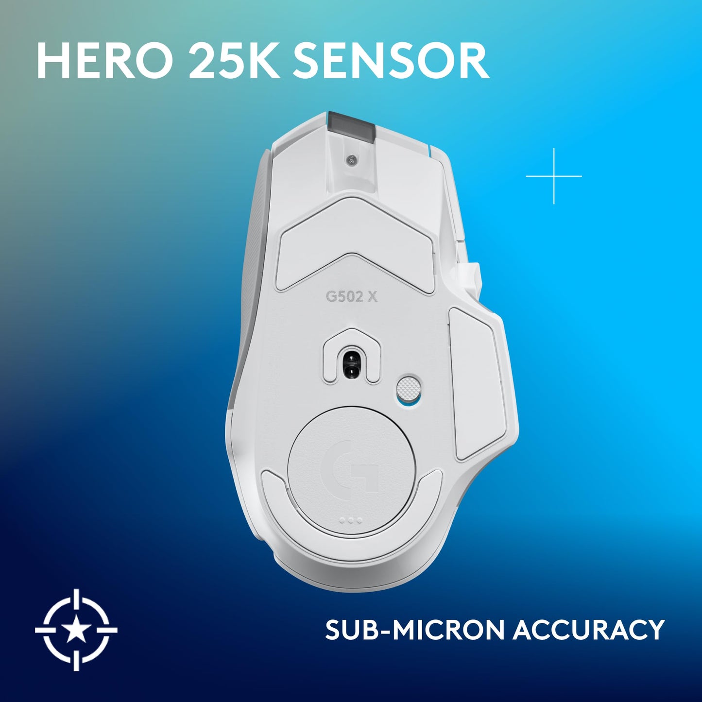 Logitech G502 HERO High Performance Wired Gaming Mouse, HERO 25K Sensor, 25,600 DPI, RGB, Adjustable Weights, 11 Programmable Buttons, On-Board Memory, PC/Mac - Black