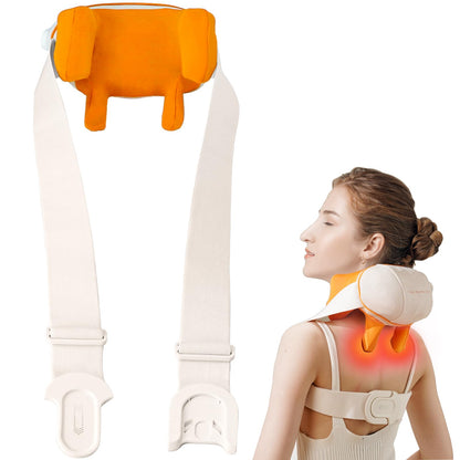 Neck and Shoulder Massager,Portable Shiatsu Back Massage Hand-Shaped Deep Tissue 4D Kneading Massager with Heat for Pain Relief and Muscle Relax,Christmas Gifts for Women Men,(Green)