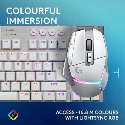 Logitech G502 HERO High Performance Wired Gaming Mouse, HERO 25K Sensor, 25,600 DPI, RGB, Adjustable Weights, 11 Programmable Buttons, On-Board Memory, PC/Mac - Black