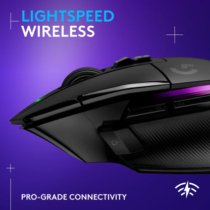 Logitech G502 HERO High Performance Wired Gaming Mouse, HERO 25K Sensor, 25,600 DPI, RGB, Adjustable Weights, 11 Programmable Buttons, On-Board Memory, PC/Mac - Black