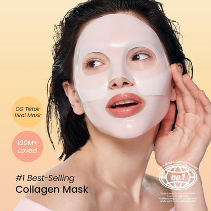 BIODANCE Bio-Collagen Real Deep Mask, Hydrogel Mask, Pore Minimizing, Elasticity Improvement, Korean Skincare | 1.19oz(34g) x 4ea