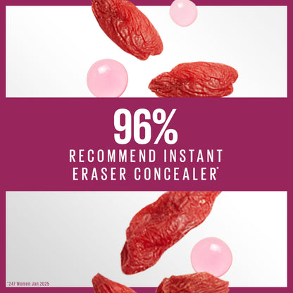 Maybelline Instant Anti-Age Eraser Eye Concealer for Face, Dark Circles, Blemish & Fine Lines Concealer, Full Coverage, Dermatologist Tested, Suitable for Sensitive Skin, Shade: 00 Ivory