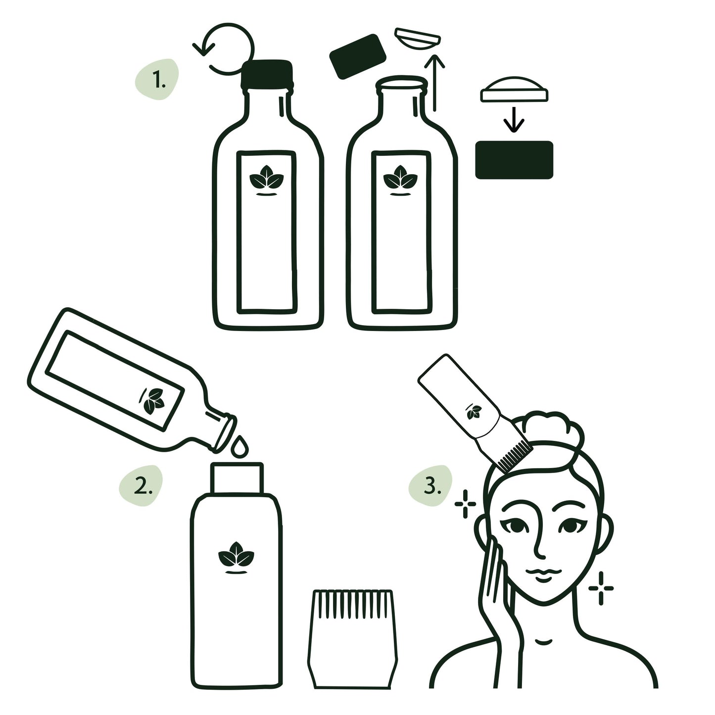 Nature Spell Hair Growth Duo with Rosemary & Batana Oils, Pre-Diluted Oil Set to Stimulate Growth & Strengthen Dry Strands, with Applicator & Pump, For All Hair Types, Vegan