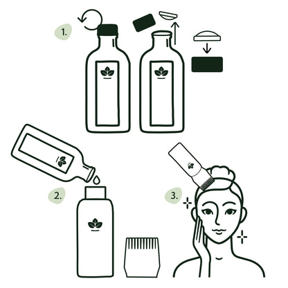 Nature Spell Hair Growth Duo with Rosemary & Batana Oils, Pre-Diluted Oil Set to Stimulate Growth & Strengthen Dry Strands, with Applicator & Pump, For All Hair Types, Vegan