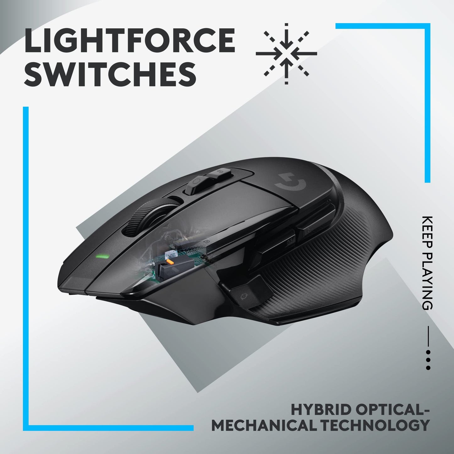Logitech G502 HERO High Performance Wired Gaming Mouse, HERO 25K Sensor, 25,600 DPI, RGB, Adjustable Weights, 11 Programmable Buttons, On-Board Memory, PC/Mac - Black