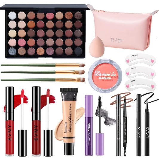 Makeup Set for Women, Makeup Full Kit for Beginners & Professionals, Travel Makeup Set for Teens & Adults, Makeup Gift Set for Girls, Eyeshadow Palette, Lip Gloss, Face & Eye Make up