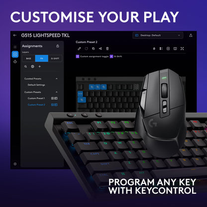 Logitech G502 HERO High Performance Wired Gaming Mouse, HERO 25K Sensor, 25,600 DPI, RGB, Adjustable Weights, 11 Programmable Buttons, On-Board Memory, PC/Mac - Black