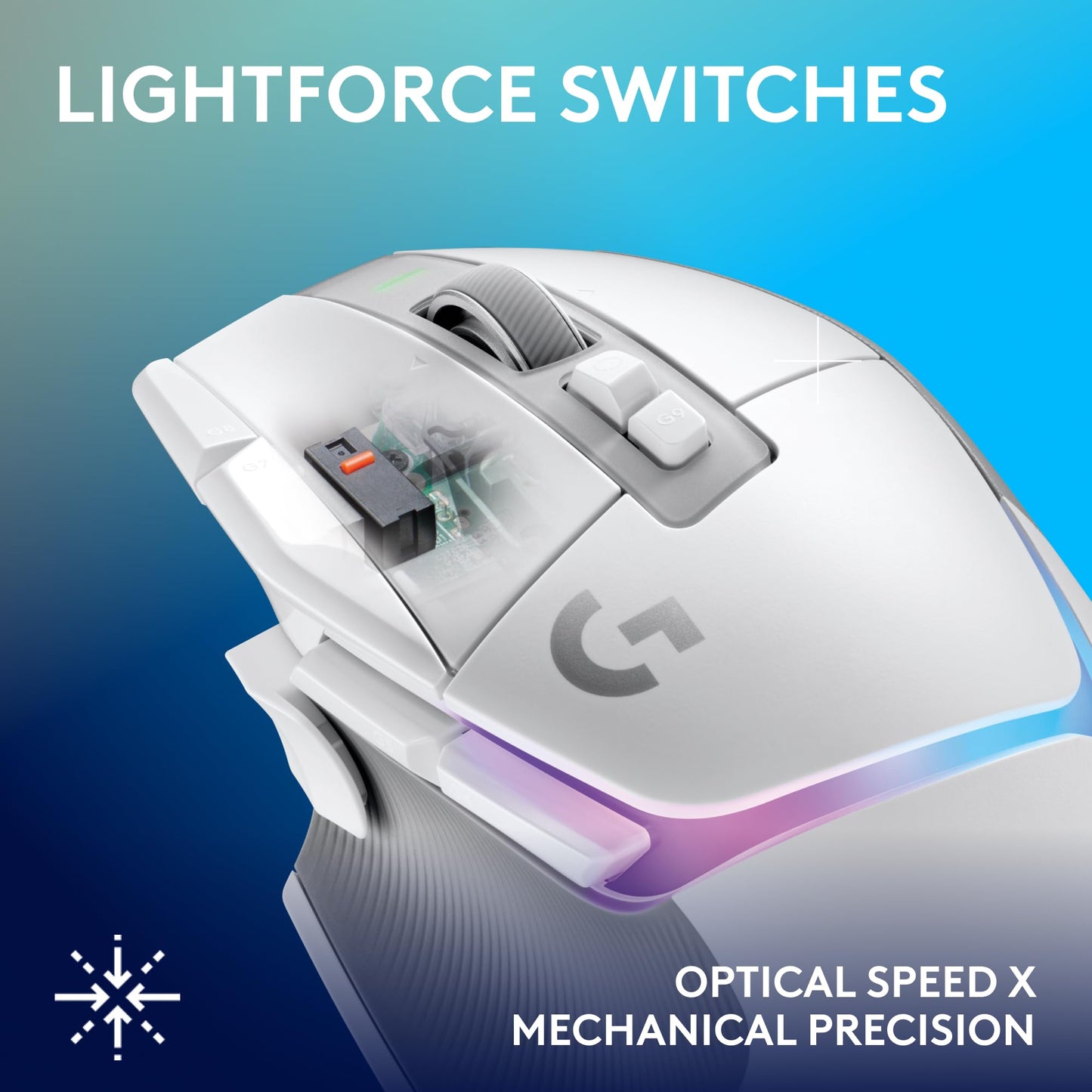 Logitech G502 HERO High Performance Wired Gaming Mouse, HERO 25K Sensor, 25,600 DPI, RGB, Adjustable Weights, 11 Programmable Buttons, On-Board Memory, PC/Mac - Black