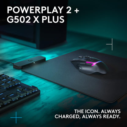 Logitech G502 HERO High Performance Wired Gaming Mouse, HERO 25K Sensor, 25,600 DPI, RGB, Adjustable Weights, 11 Programmable Buttons, On-Board Memory, PC/Mac - Black