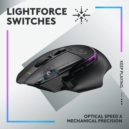 Logitech G502 HERO High Performance Wired Gaming Mouse, HERO 25K Sensor, 25,600 DPI, RGB, Adjustable Weights, 11 Programmable Buttons, On-Board Memory, PC/Mac - Black