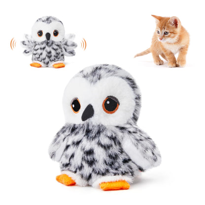 Potaroma Cat Toys Flapping Bird (No Flying), Lifelike Sandpiper Chirp Tweet, Rechargeable Touch Activated Kitten Toy Interactive Cat Exercise Toys for All Breeds Cat Kicker Catnip Toys 4.0"