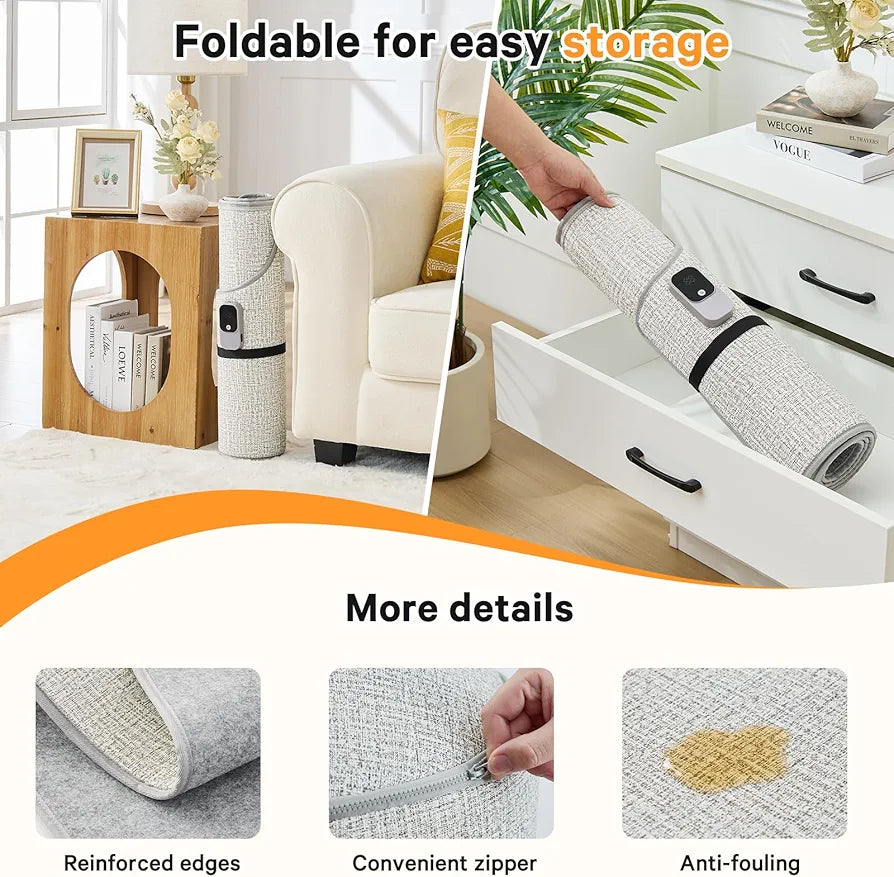 Under Desk Heater & Space Heater for Indoor Use,Leg Foot Feet Warmer For Office Home Quiet, Small Portable Personal Office Heater Accessories,Essentials Supplies For Women Men Gifts Medium