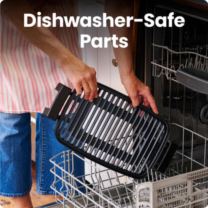 Chefman Indoor Electric Grill 1400W-1650W, 38x23 Large Grilling Surface, Nonstick Table Top Grill for Indoor Grilling and BBQ with Adjustable Temperature Control, Drip Tray, Dishwasher - Safe Parts