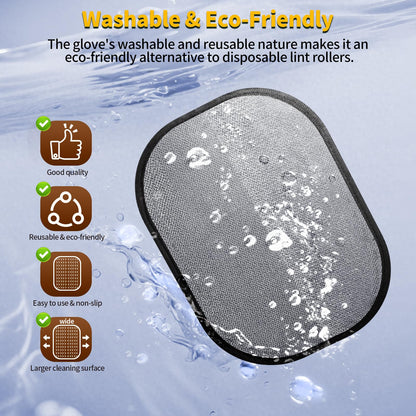 Pet Hair Removal Glove for Dogs & Cats, Newly Upgraded Reusable Electrostatic Pet Hair Glove, Magic Brush Pet Hair Remover Tool for Clothing, Couch, Carpet, Car Seat