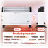 DONYER POWER Convector Radiator Heater 2000W Room Heating with Adjustable Thermostat
