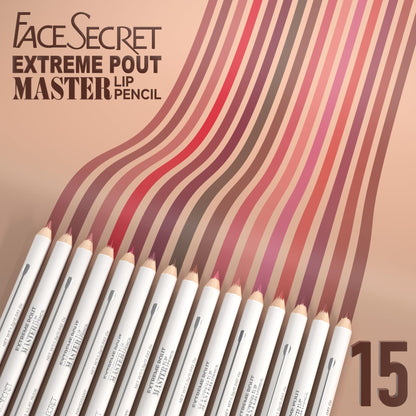 5PCS Extreme Master Lip Pencil Set, Matte Nude Lip Contour Lip Liner with Built-In Blending Brush, Smooth Long-Wear for Defined Lips (#01 ROSE COCOA)