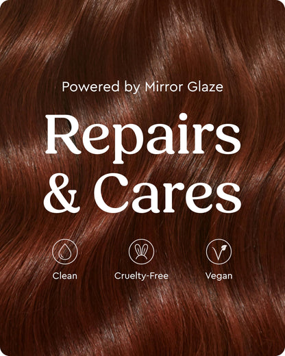 Glaze MirrorGlaze Super Sleek Hair Shine Spray – Transforms Frizz to Glass-Like Shine, Protects from Heat, Blocks Humidity + Repairs Bonds – 190ml