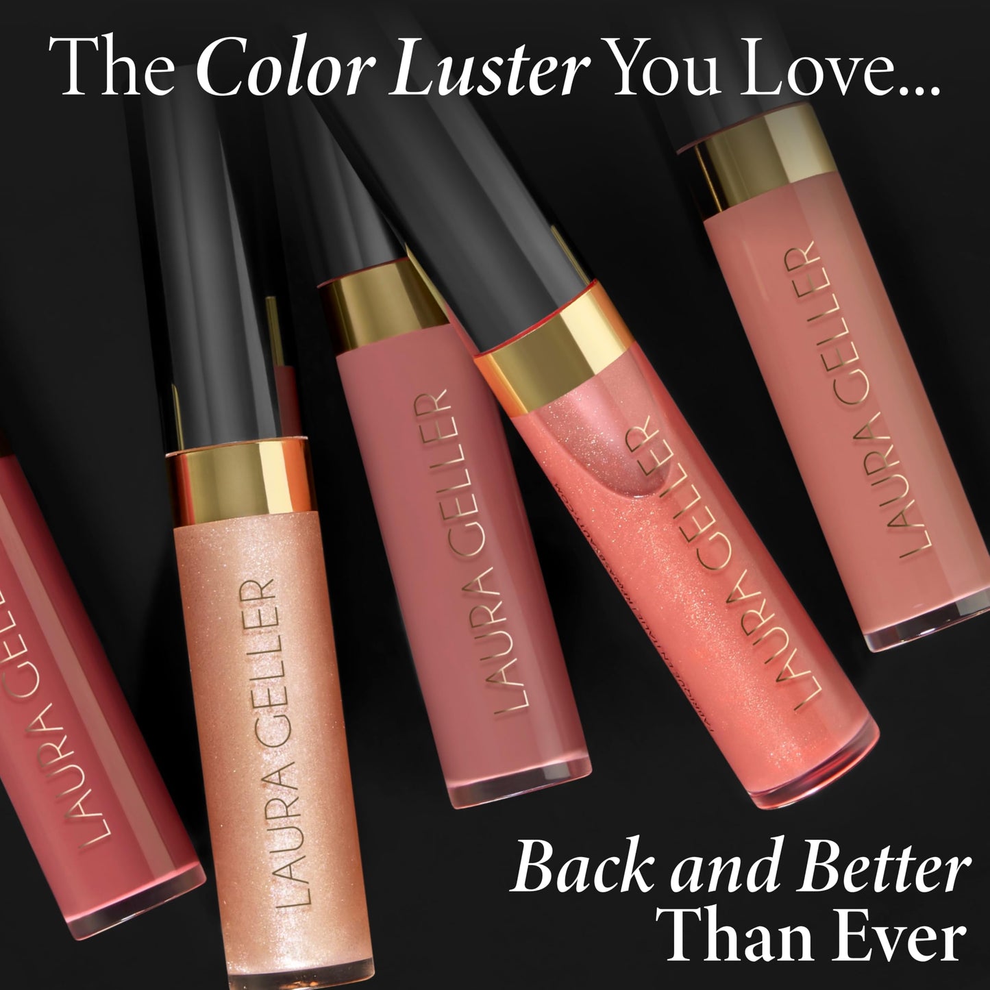 LAURA GELLER NEW YORK Color Luster Lip Gloss | Non-Sticky Lip Gloss Treatment with Sheer High-Shine Color (Cookie Dough)