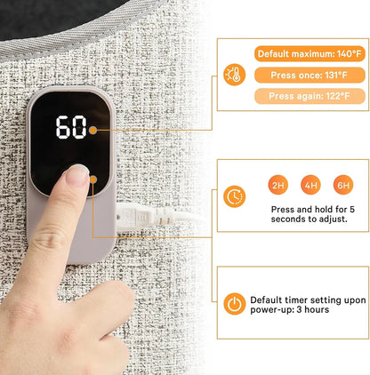 Under Desk Heater & Space Heater for Indoor Use,Leg Foot Feet Warmer For Office Home Quiet, Small Portable Personal Office Heater Accessories,Essentials Supplies For Women Men Gifts Medium