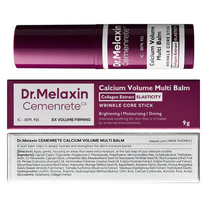 Dr.Melaxin Cemenrete Calcium Multi Balm 9g Korean Skin Care All In One Calcium Volume Stick Collagen Wrinkles Face Eye treatment Balm
