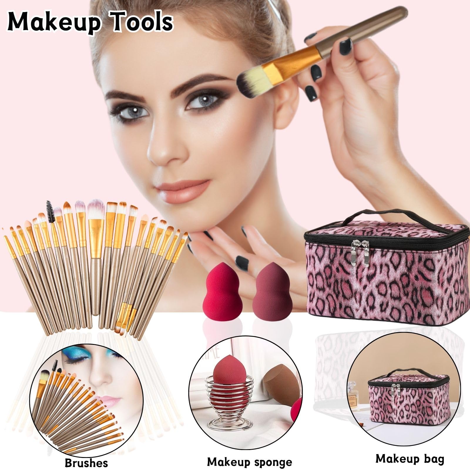 All in One Makeup Kit for Women Full Kit - 44PCS Professional Makeup Set with Foundation, Eyeshadow, Lipstick, Eyeliner - Complete Cosmetic Gift Set for Beginners and Professionals