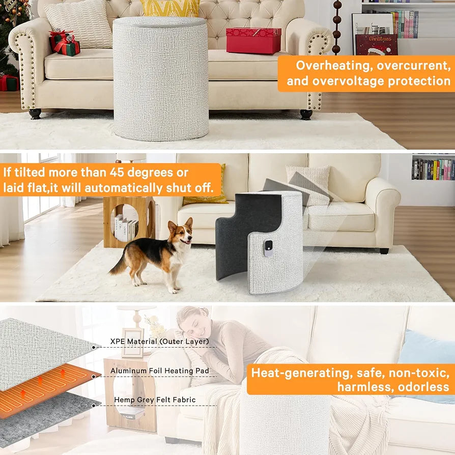 Under Desk Heater & Space Heater for Indoor Use,Leg Foot Feet Warmer For Office Home Quiet, Small Portable Personal Office Heater Accessories,Essentials Supplies For Women Men Gifts Medium