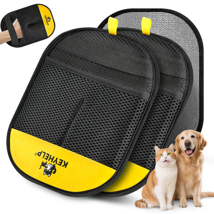 Pet Hair Removal Glove for Dogs & Cats, Newly Upgraded Reusable Electrostatic Pet Hair Glove, Magic Brush Pet Hair Remover Tool for Clothing, Couch, Carpet, Car Seat