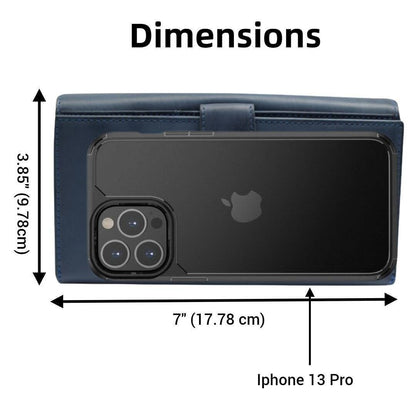 Women’s RFID Blocking Genuine Leather Wallet Large Capacity Card & Phone Holder