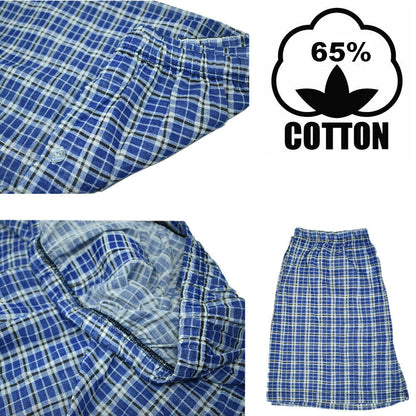 Men’s Boxer Briefs Cotton Underwear – 3 to 12 Pack Plaid Trunks, Sizes M–2XL