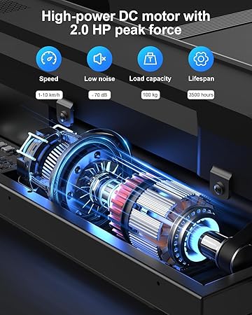 Treadmill Walking Pad Running Machine - Treadmills for Home Foldable Under Desk Treadmill with Handle Folding for Heavy People